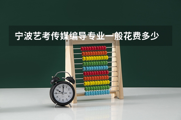 宁波艺考传媒编导专业一般花费多少