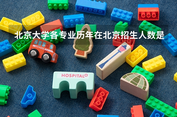 北京大学各专业历年在北京招生人数是多少