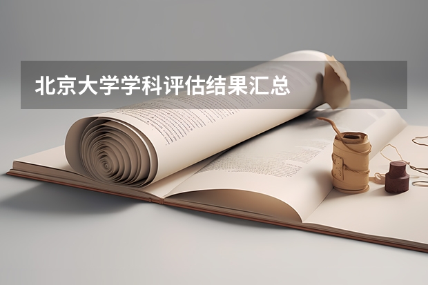 北京大学学科评估结果汇总