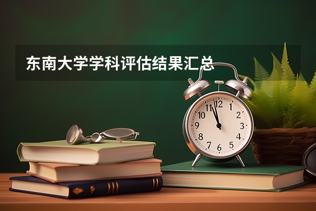 东南大学学科评估结果汇总