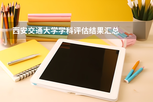 西安交通大学学科评估结果汇总