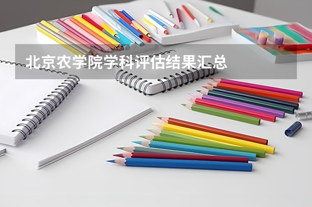 北京农学院学科评估结果汇总