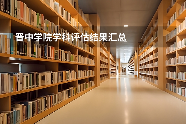 晋中学院学科评估结果汇总