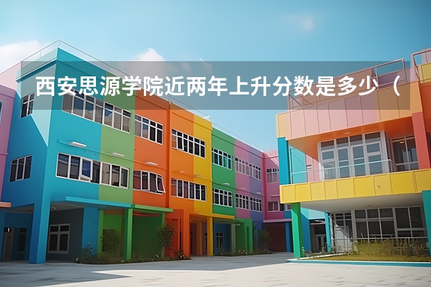 西安思源学院近两年上升分数是多少（本科）