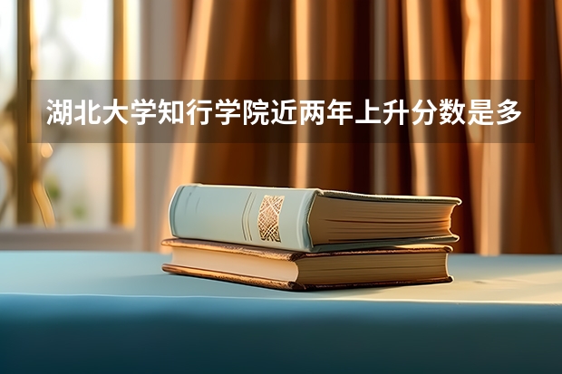 湖北大学知行学院近两年上升分数是多少（本科）