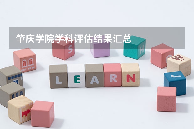 肇庆学院学科评估结果汇总