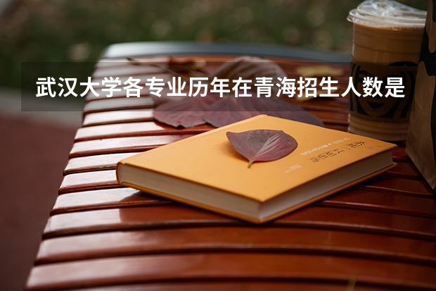 武汉大学各专业历年在青海招生人数是多少