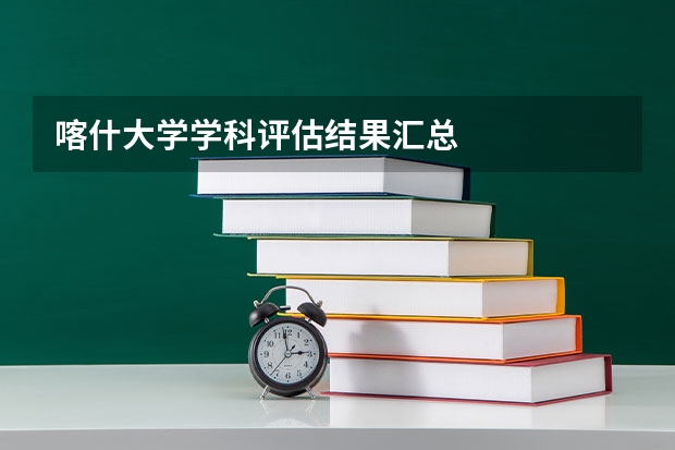 喀什大学学科评估结果汇总
