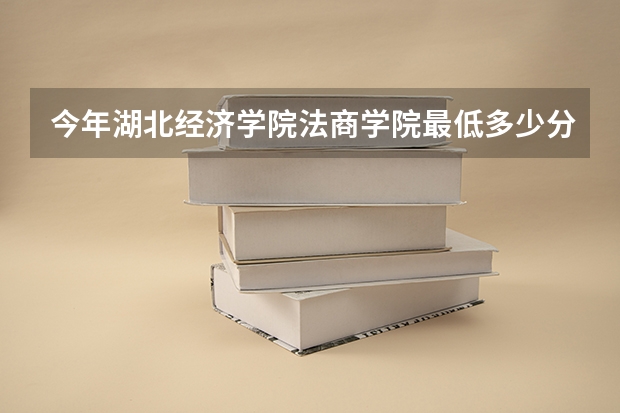 今年湖北经济学院法商学院最低多少分能录取 湖北历年录取分数线