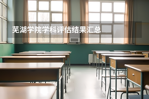 芜湖学院学科评估结果汇总