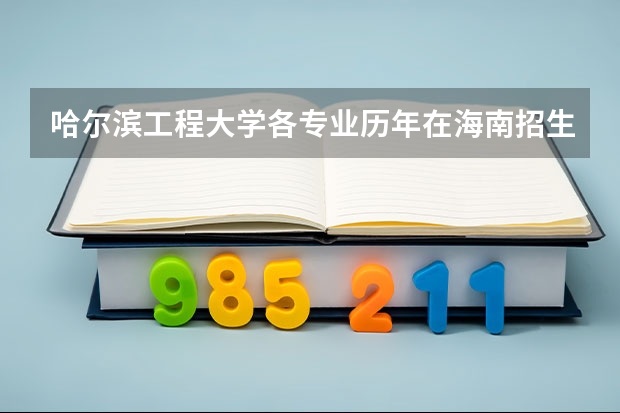 哈尔滨工程大学各专业历年在海南招生人数是多少