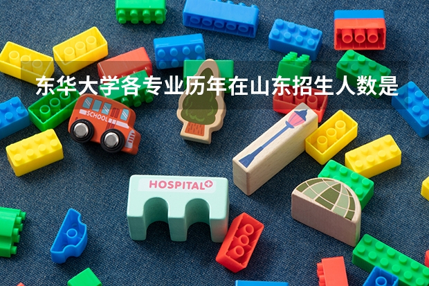 东华大学各专业历年在山东招生人数是多少