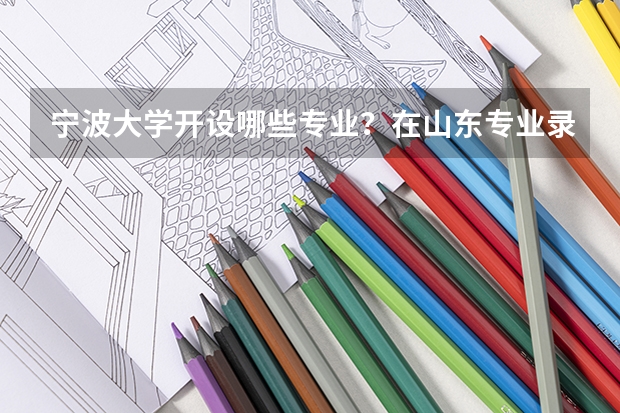 宁波大学开设哪些专业？在山东专业录取分数线是多少