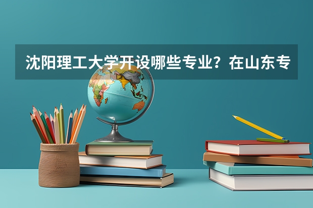 沈阳理工大学开设哪些专业？在山东专业录取分数线是多少
