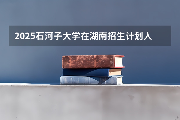 2025石河子大学在湖南招生计划人数一览表