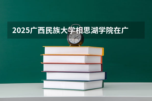2025广西民族大学相思湖学院在广东招生计划人数一览表