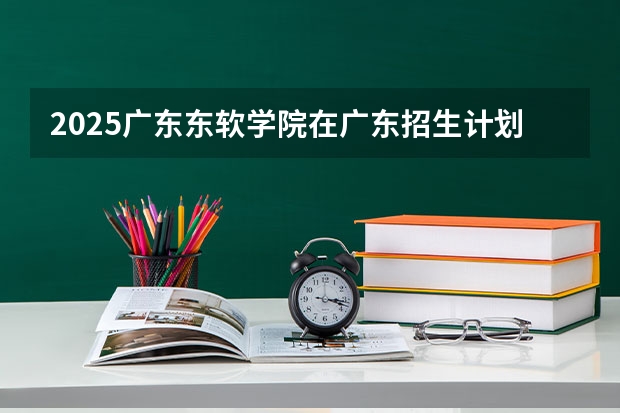 2025广东东软学院在广东招生计划人数一览表