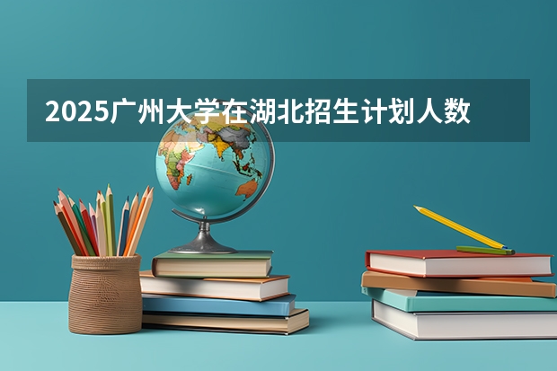 2025广州大学在湖北招生计划人数一览表