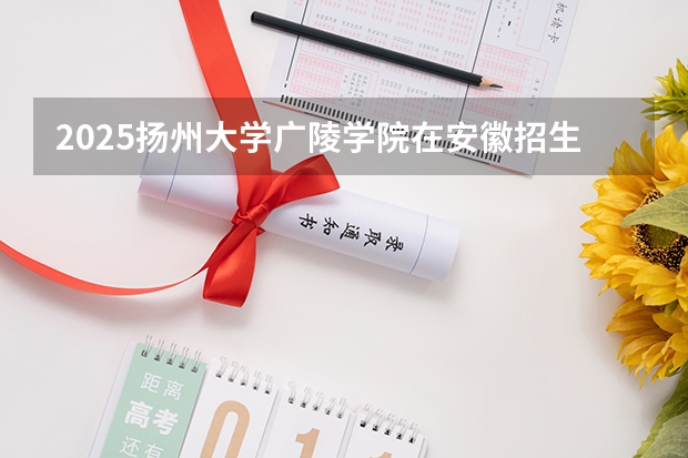2025扬州大学广陵学院在安徽招生计划人数一览表