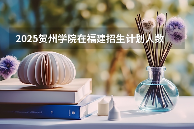 2025贺州学院在福建招生计划人数一览表