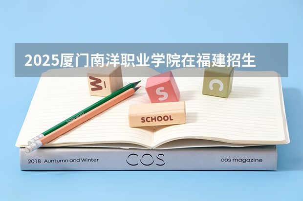 2025厦门南洋职业学院在福建招生计划人数一览表