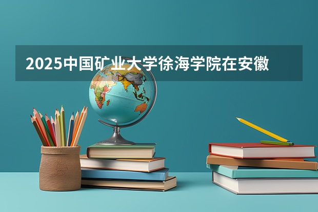 2025中国矿业大学徐海学院在安徽招生计划人数一览表