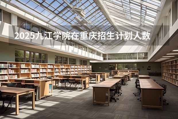 2025九江学院在重庆招生计划人数一览表