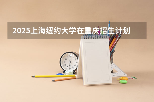 2025上海纽约大学在重庆招生计划人数一览表