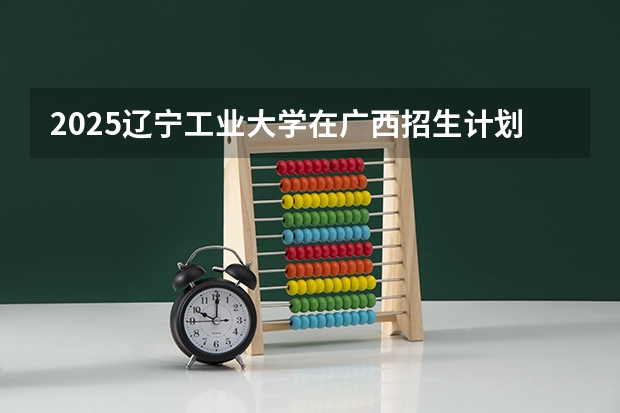 2025辽宁工业大学在广西招生计划一览表