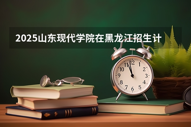 2025山东现代学院在黑龙江招生计划一览表