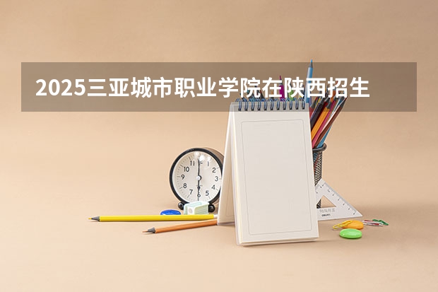 2025三亚城市职业学院在陕西招生计划一览表