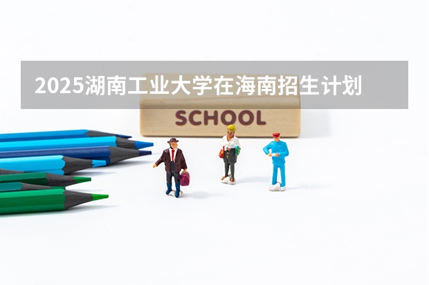 2025湖南工业大学在海南招生计划一览表