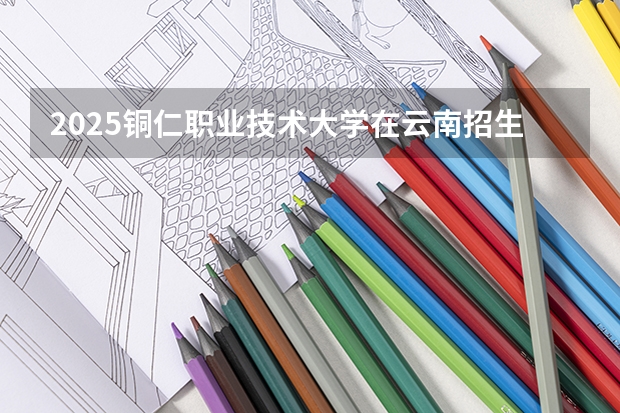2025铜仁职业技术大学在云南招生计划一览表
