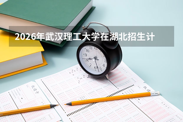2026年武汉理工大学在湖北招生计划及录取分数线一览表（附位次）