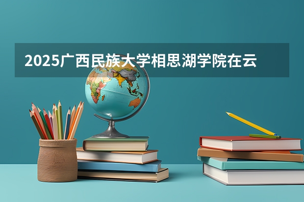 2025广西民族大学相思湖学院在云南招生计划一览表