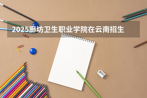2025廊坊卫生职业学院在云南招生计划一览表