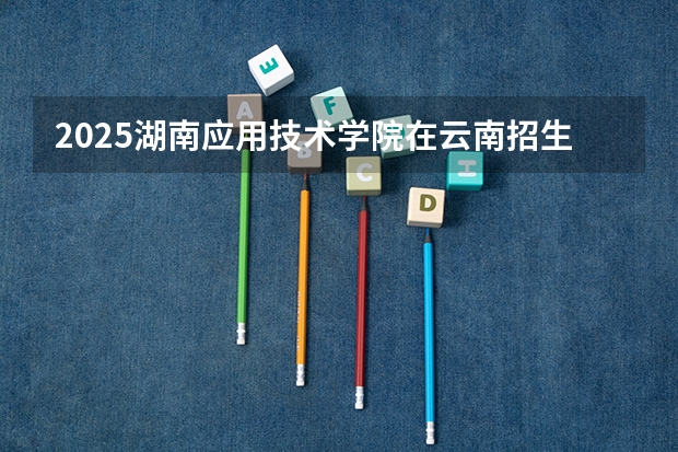 2025湖南应用技术学院在云南招生计划一览表