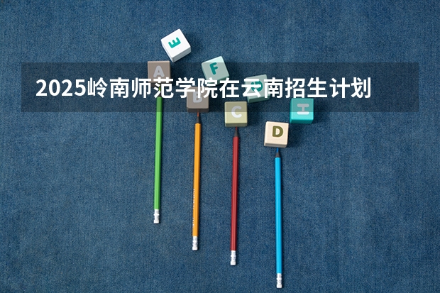 2025岭南师范学院在云南招生计划一览表