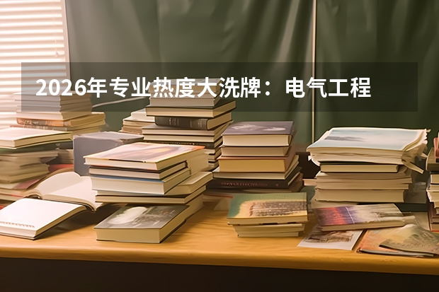 2026年专业热度大洗牌：电气工程超人工智能登顶，计算机降温
