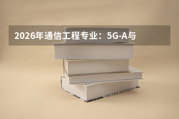 2026年通信工程专业：5G-A与卫星互联网时代的人才需求
