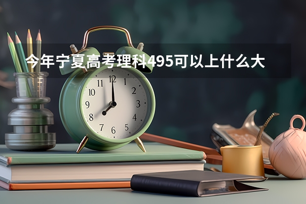 今年宁夏高考理科495可以上什么大学