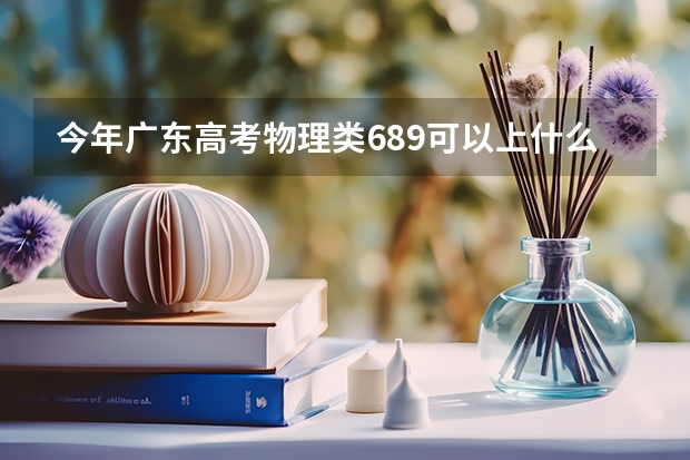 今年广东高考物理类689可以上什么大学