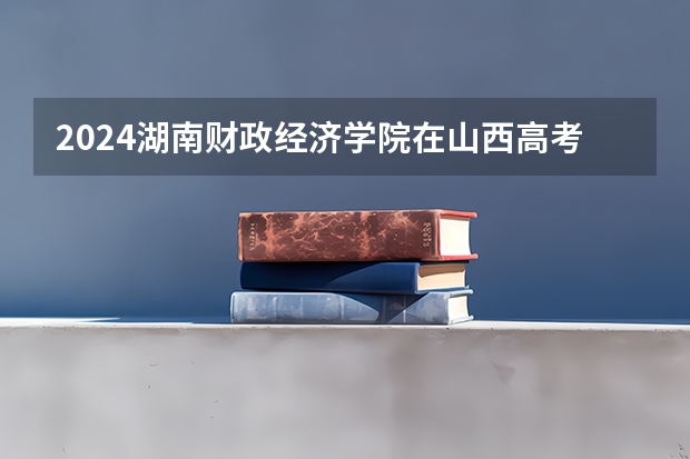 2024湖南财政经济学院在山西高考专业招生计划人数预测