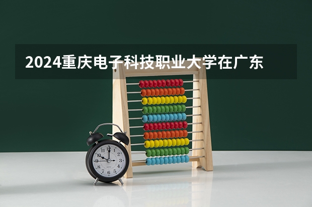 2024重庆电子科技职业大学在广东招生计划表