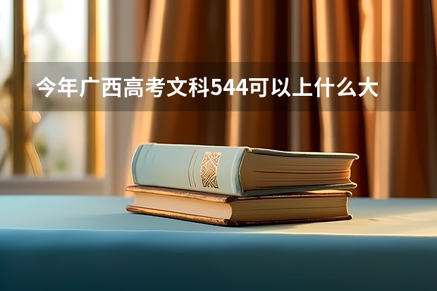 今年广西高考文科544可以上什么大学
