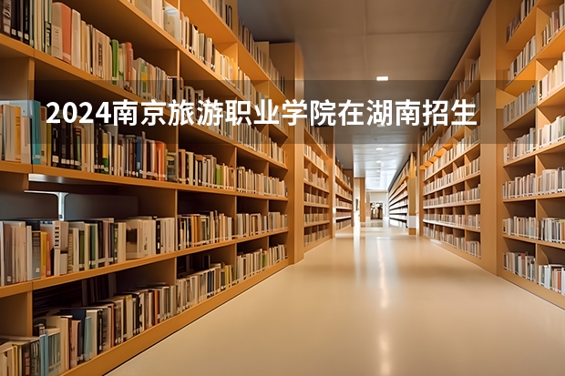 2024南京旅游职业学院在湖南招生计划表
