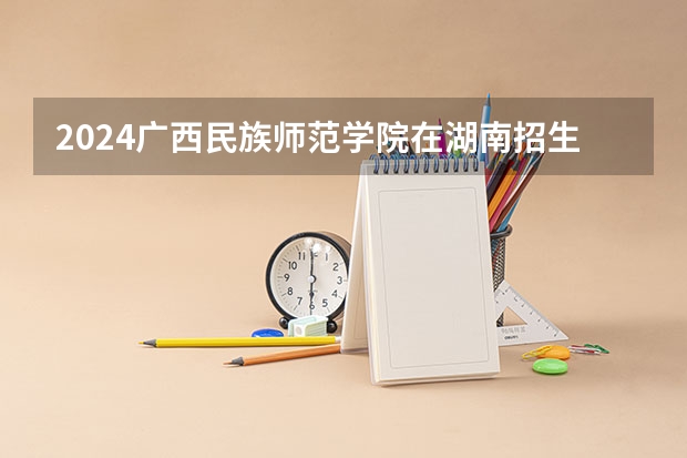 2024广西民族师范学院在湖南招生计划表