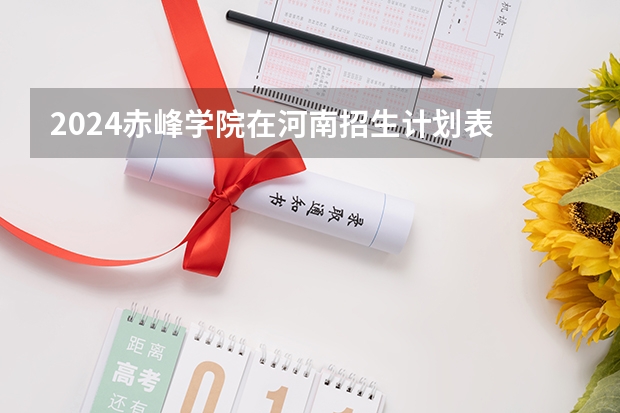 2024赤峰学院在河南招生计划表