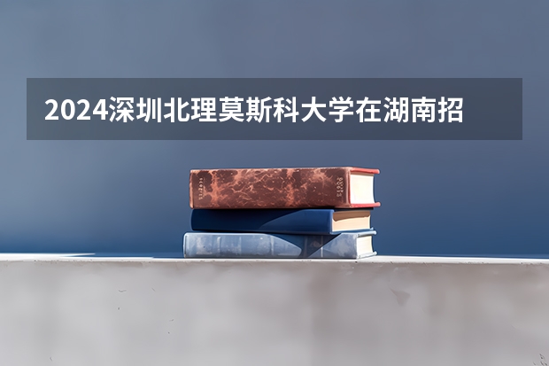 2024深圳北理莫斯科大学在湖南招生计划表