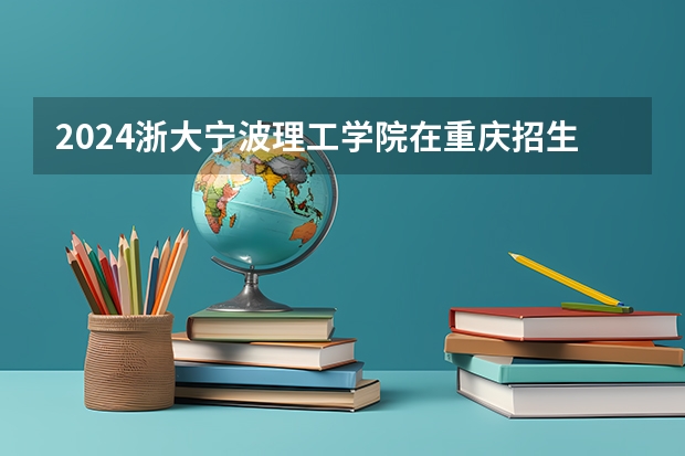 2024浙大宁波理工学院在重庆招生计划表